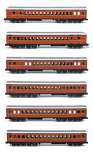 NSW HUB 5 Car Set Indian Red Set N Scale