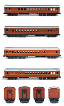 NSW HUB 5 Car Set Indian Red Set N Scale