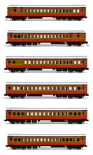 NSW HUB 5 Car Set Tuscan & Russet Set N Scale
